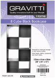 Gravitti 8 Cube Black Bookcase