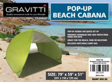 Gravitti Pop Up Beach Cabana 79" X 59" X 51"