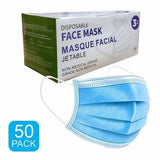 GRAVITTI DISPOSABLE 3-PLY FACE MASK-50 PACK (NON-MEDICAL GRADE)