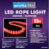 ARCTIC SKY 33' LED ROPE LIGHT - RED